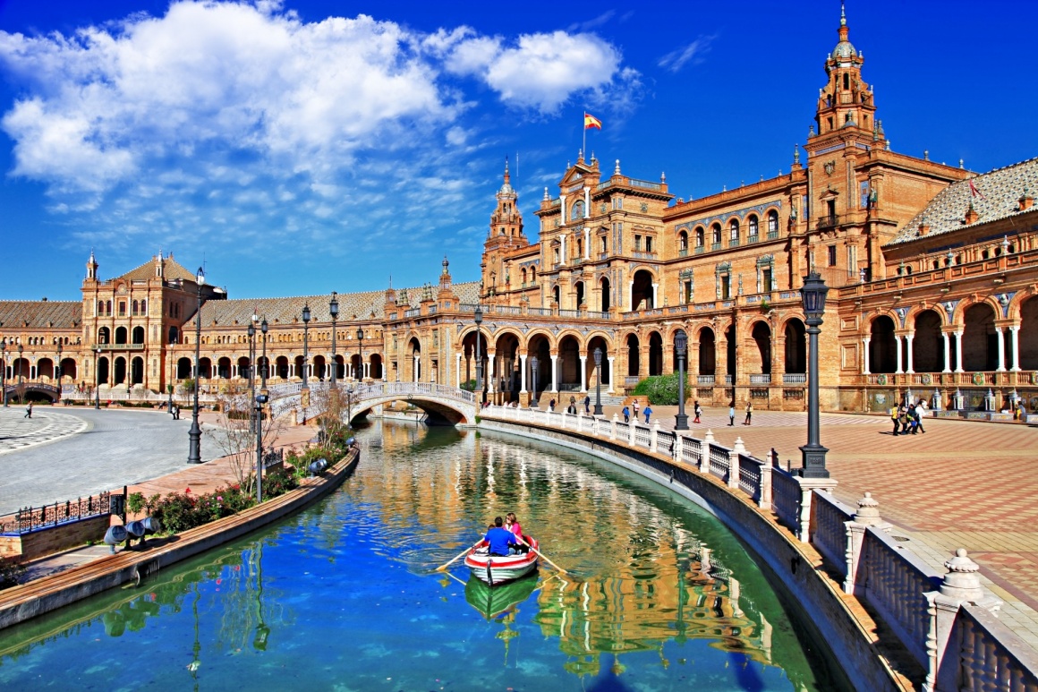 'beautiful Plaza de Espana, Sevilla, Spain ' - Andalusien
