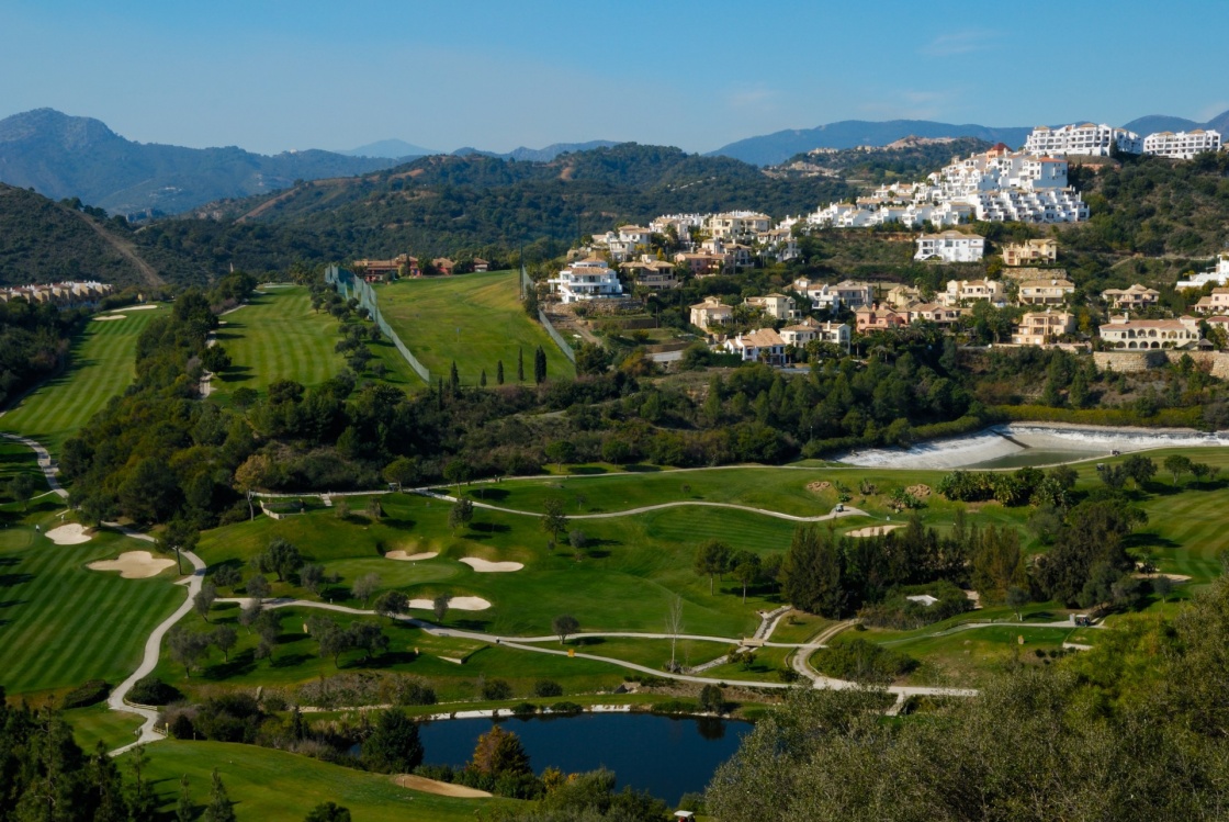 Golf course in Marbella, Andalusia, Spain