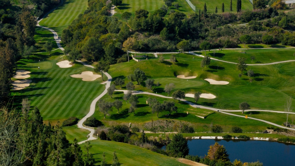 'Landscape of golf course in Marbella, Andalusia, Spain' - Andalusien