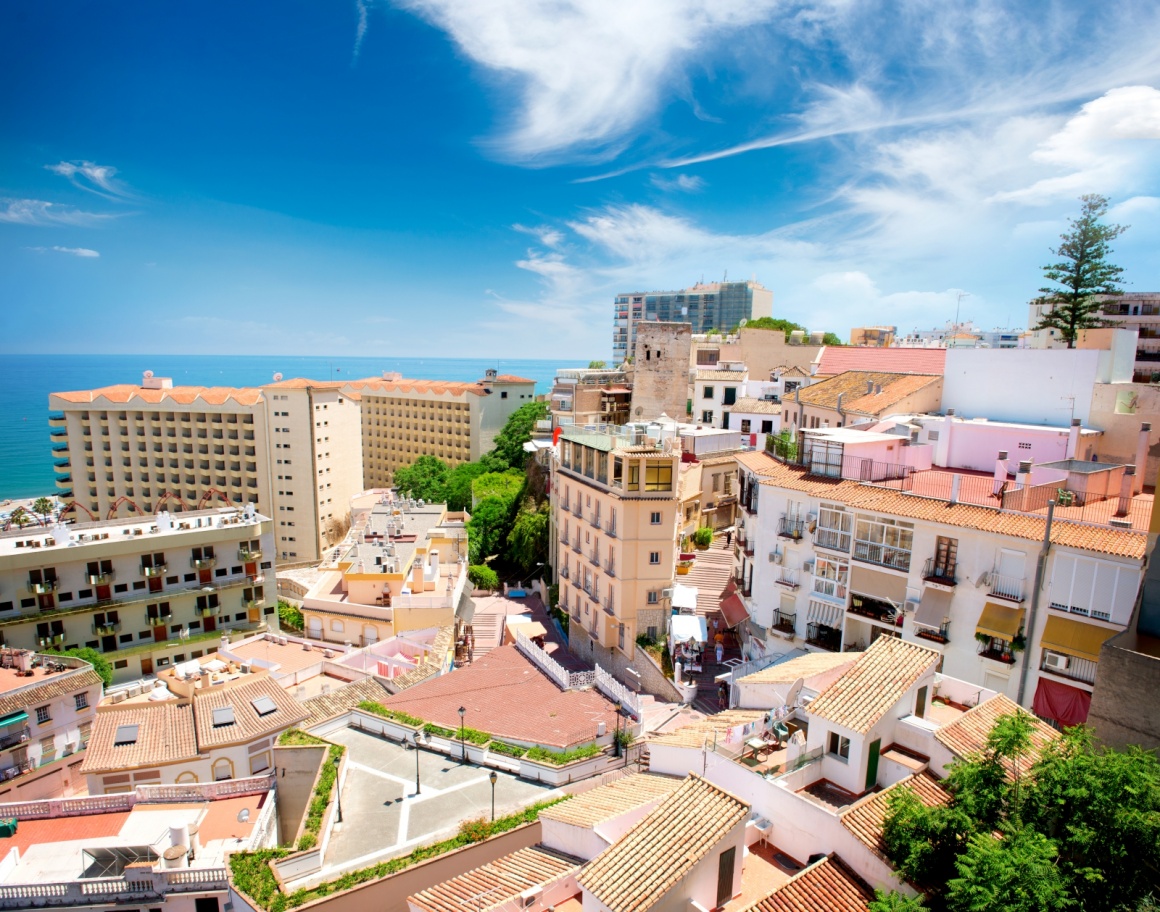 'Torremolinos Panoramic View (Spanish tourist city), Costa del Sol. Malaga, Andalucia, Spain' - Andalusien